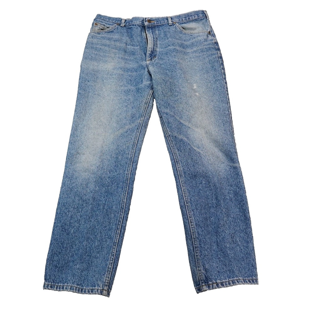 Lee Riders Vintage Mens Straight Leg Jeans Blue Medium Wash 36x30 Regular Fit